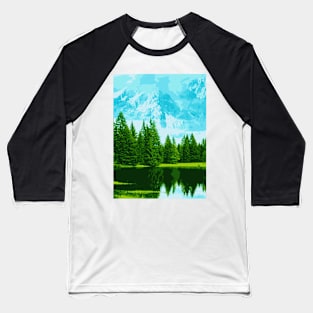 Swiss Forest - Landscape Baseball T-Shirt